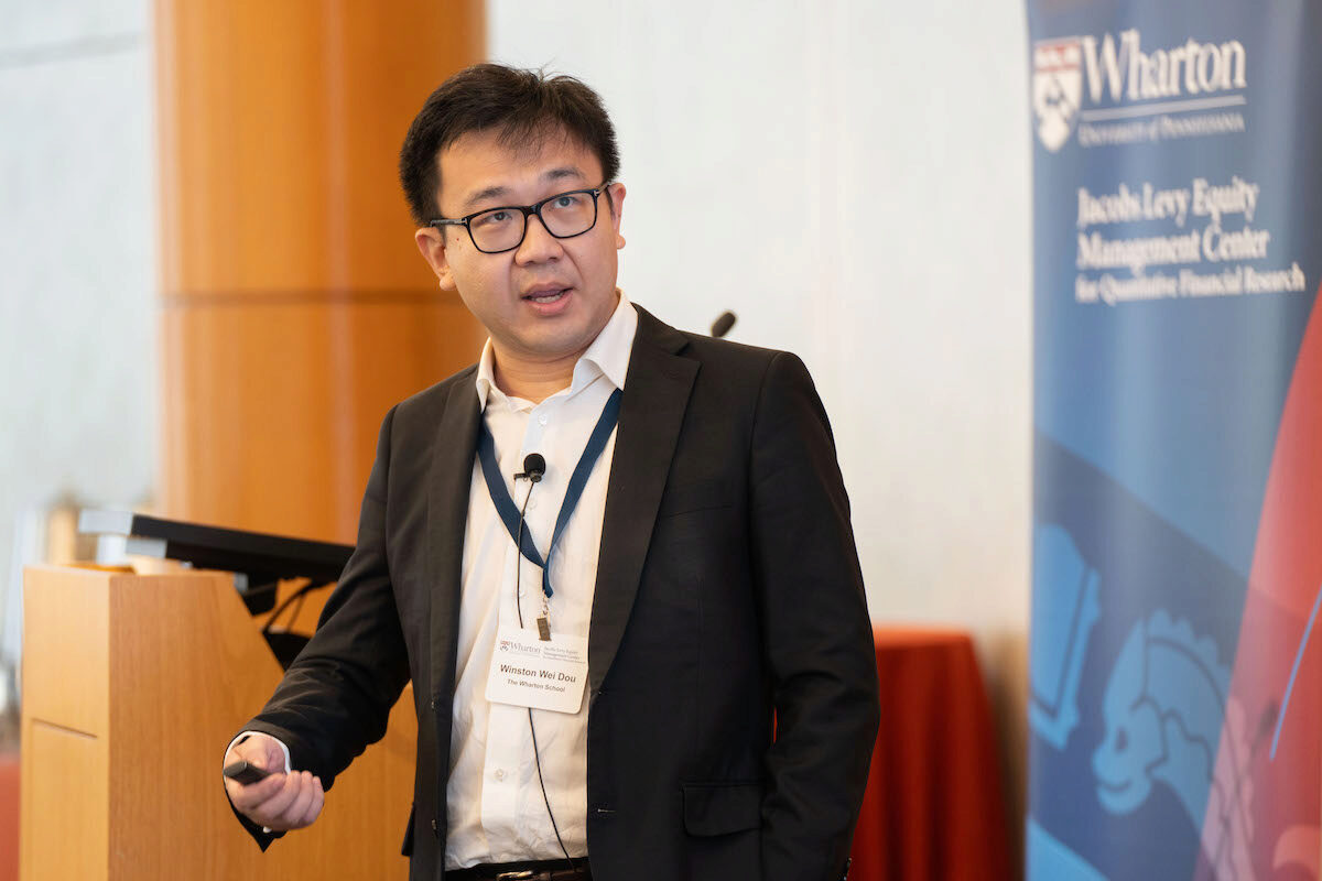 Winston Dou offers a discussion at the 2024 Frontiers in Quantitative Finance Conference