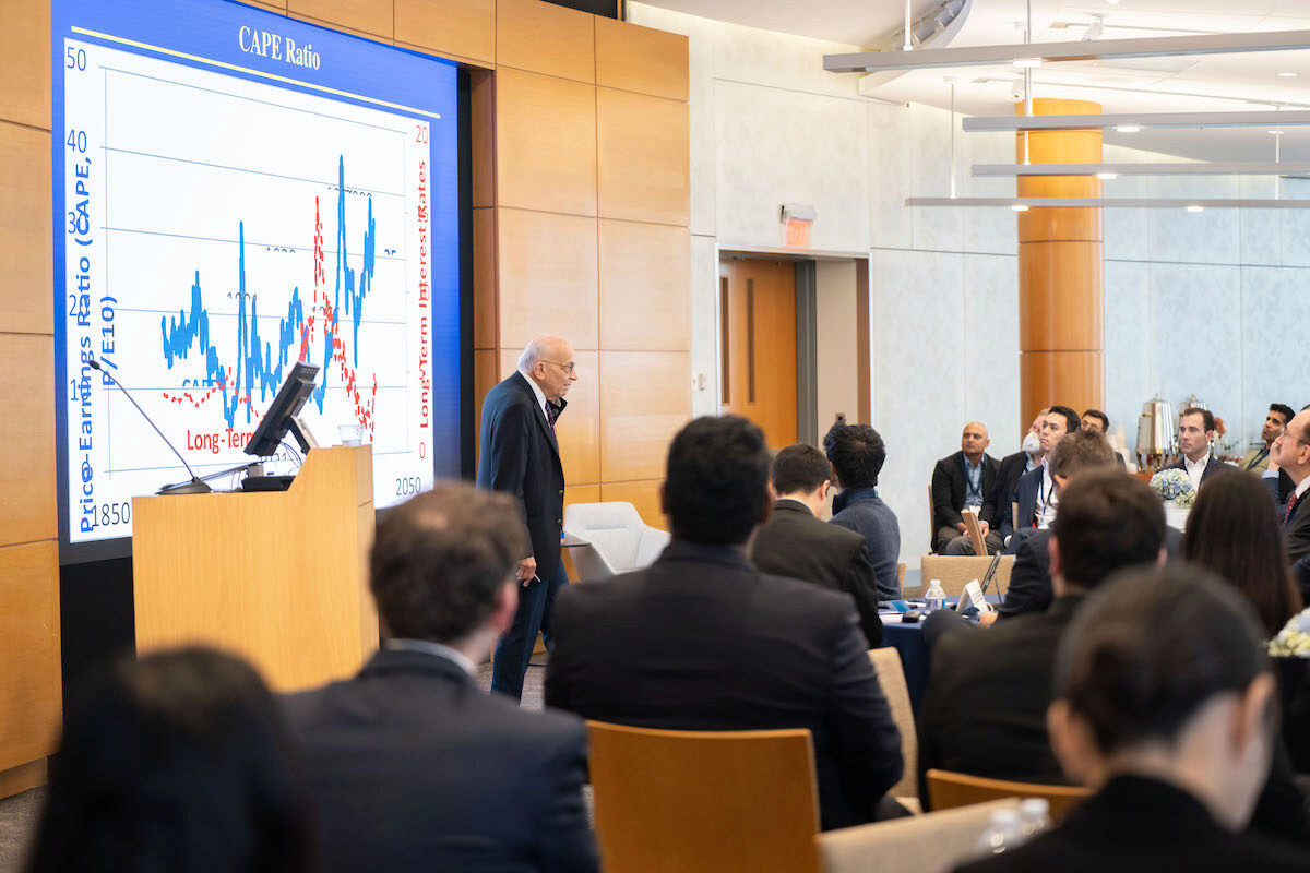 Jeremy Siegel presents a keynote at the Frontiers in Quantitative Finance Conference