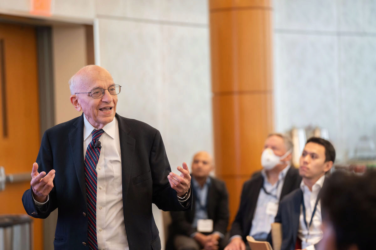 Jeremy Siegel presents a keynote at the Frontiers in Quantitative Finance Conference